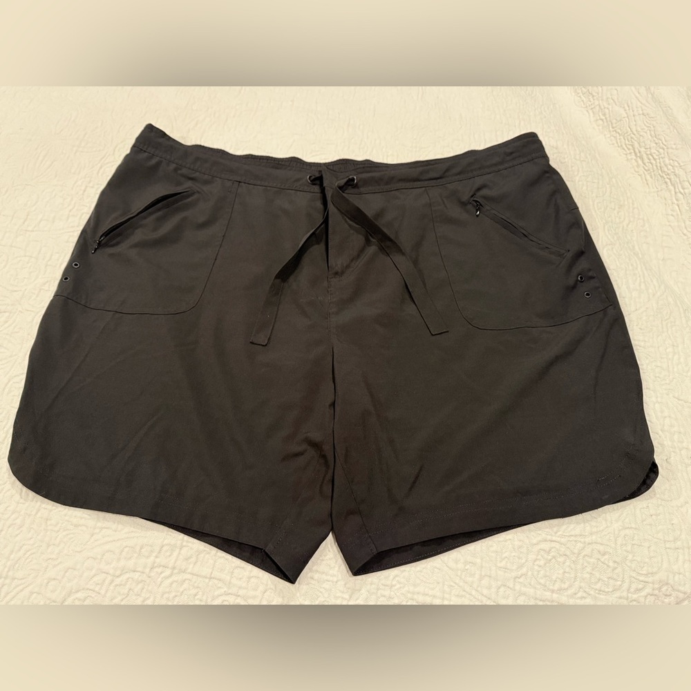 Sol Borne black active athletic shorts 3x drawstring